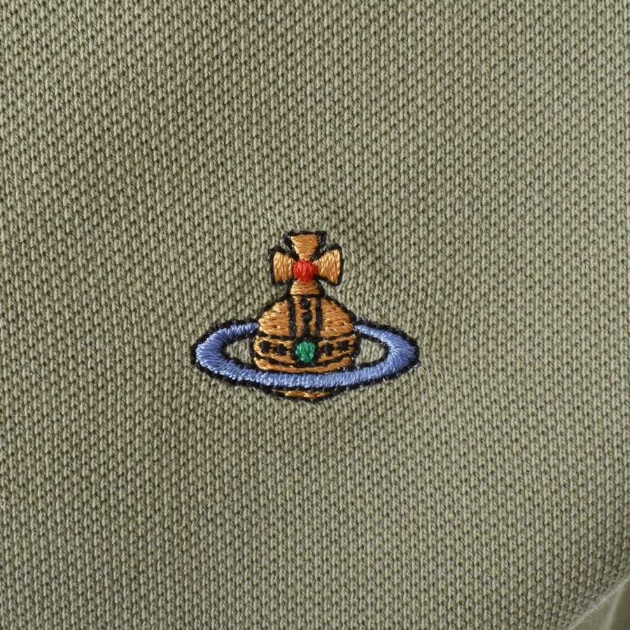 Image number 3 for Vivienne Westwood Classic Polo T Shirt Green