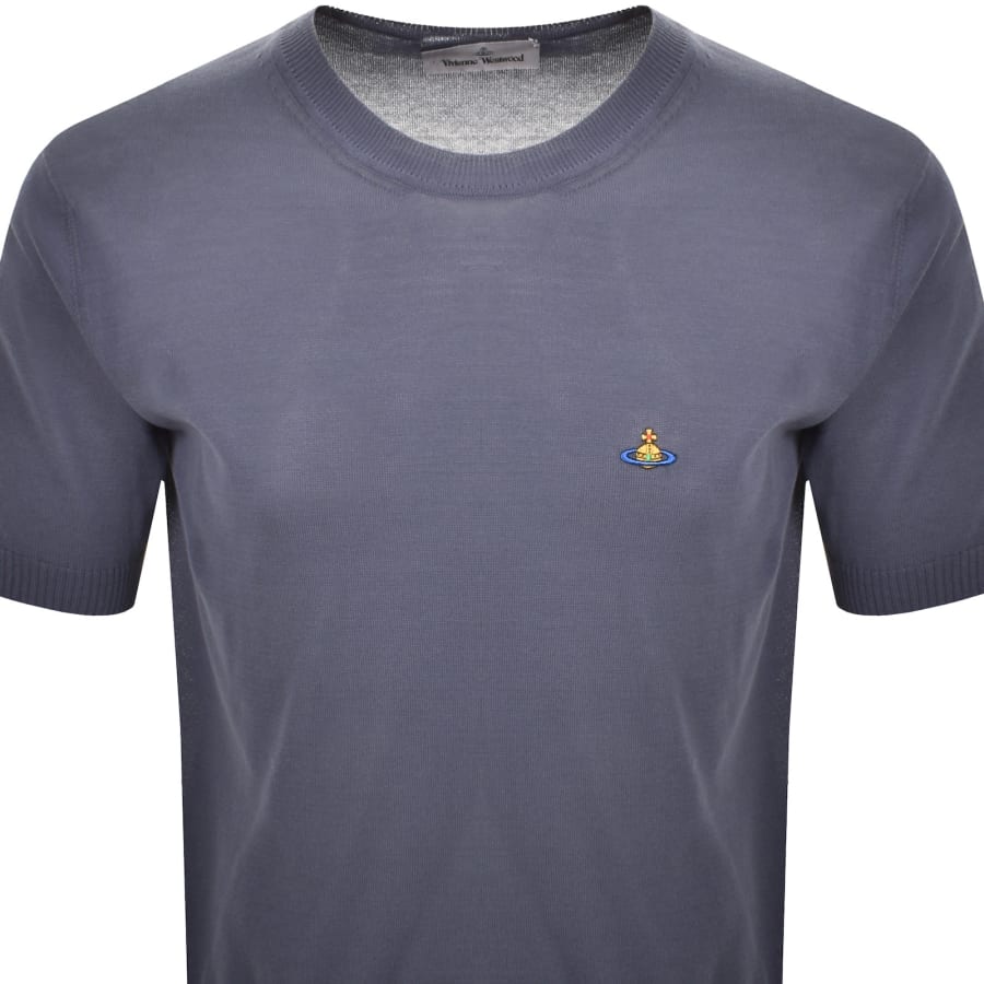 Image number 2 for Vivienne Westwood Knit Alex T Shirt Blue