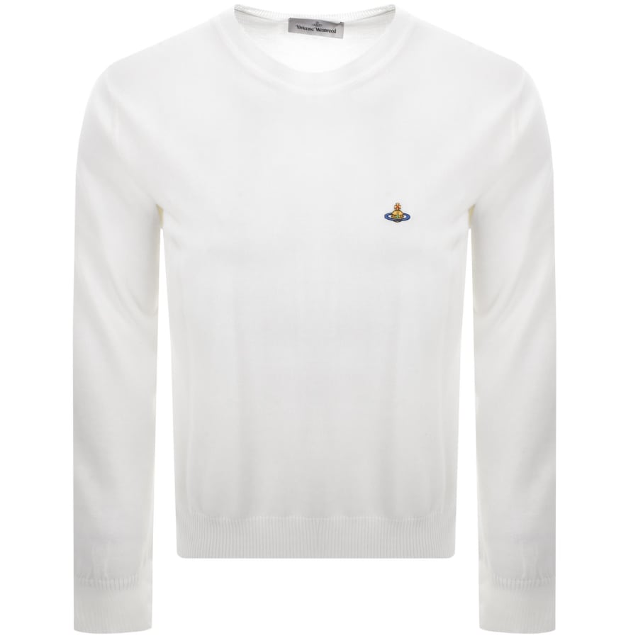 Image number 1 for Vivienne Westwood Alex Knit Jumper White