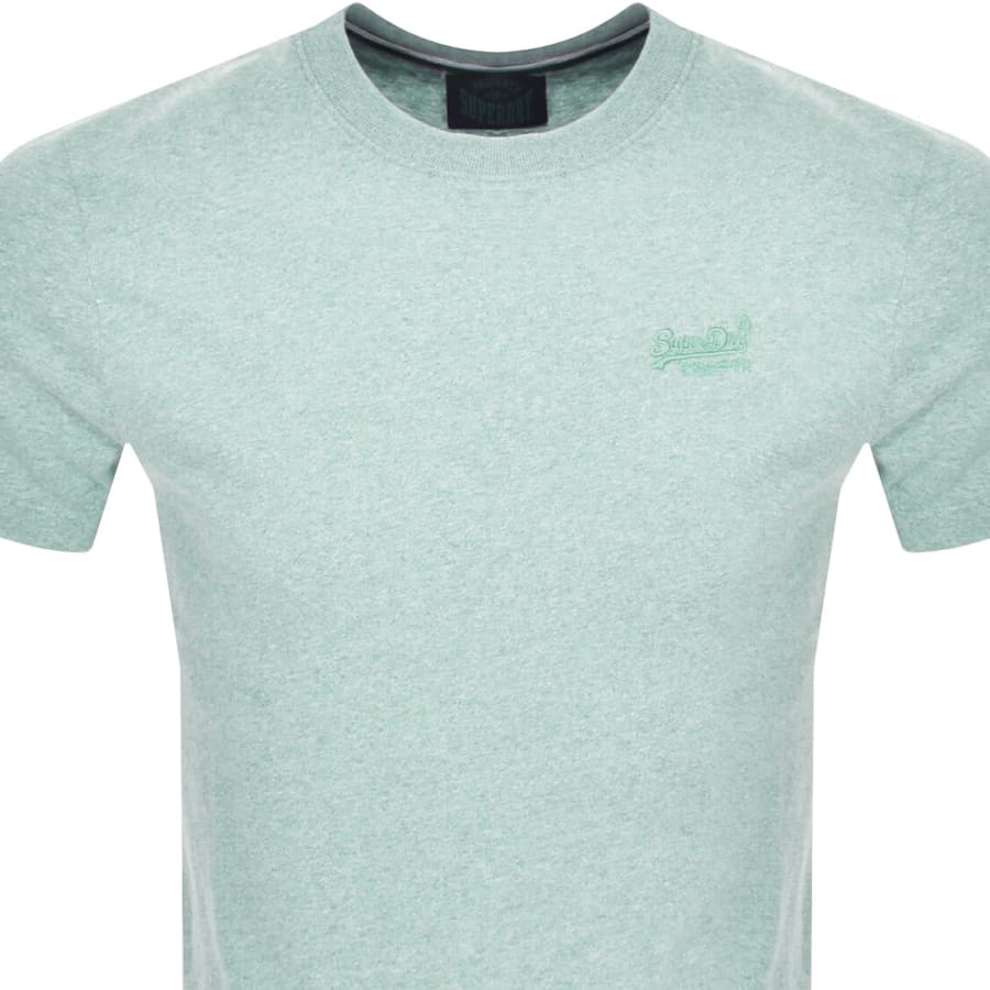 Image number 2 for Superdry Logo Emblem T Shirt Green
