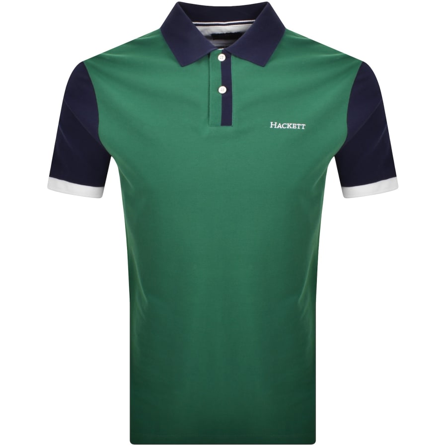 Image number 2 for Hackett Classic Fit Polo T Shirt Grass Green