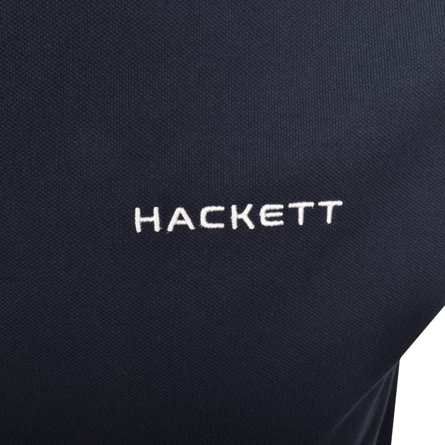 Image number 3 for Hackett Sport Tipped Polo T Shirt Navy