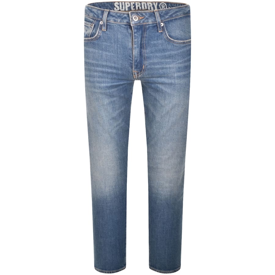 Image number 2 for Superdry Vintage Slim Fit Jeans Blue