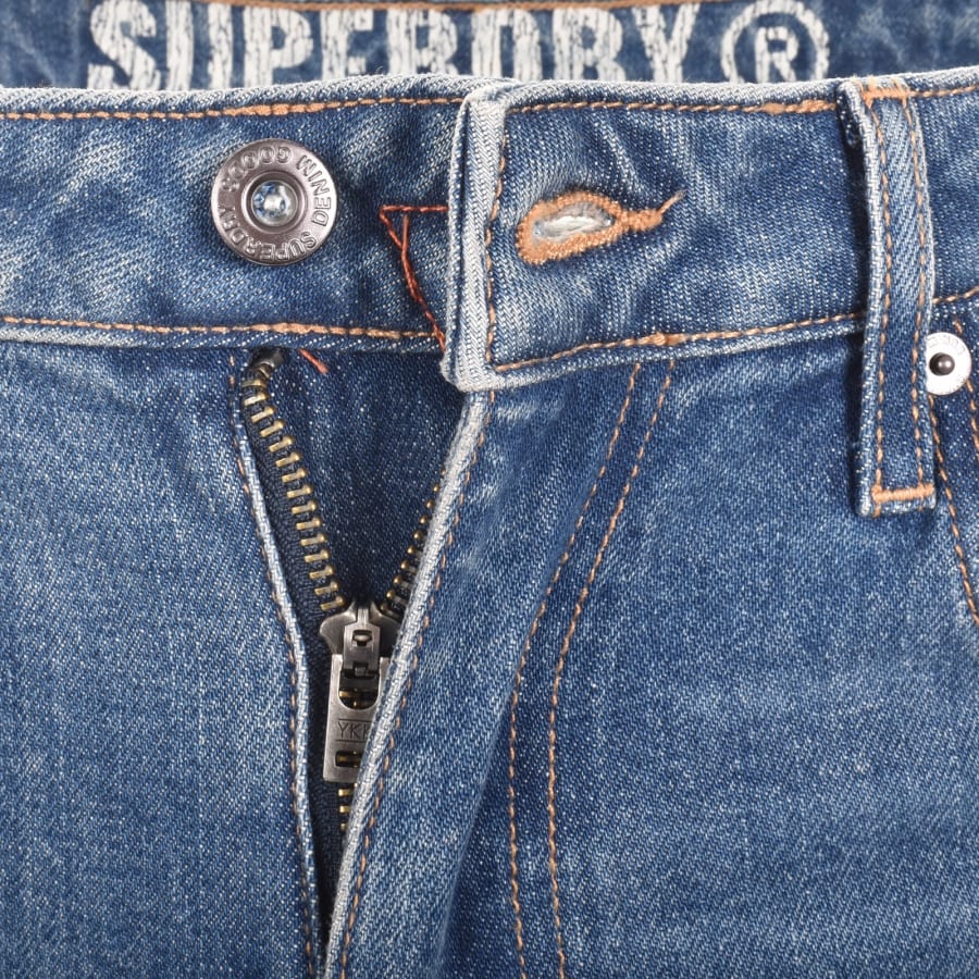 Image number 5 for Superdry Vintage Slim Fit Jeans Blue