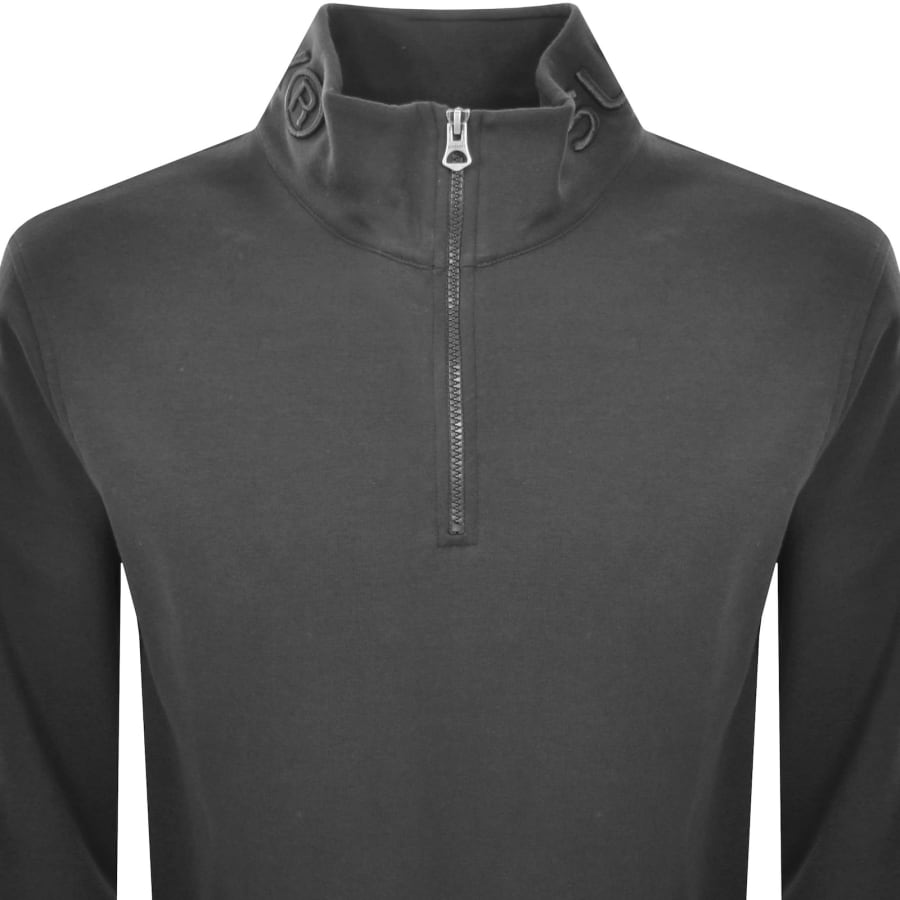 Image number 2 for Superdry Utility Logo Henley Sweatshirt Black