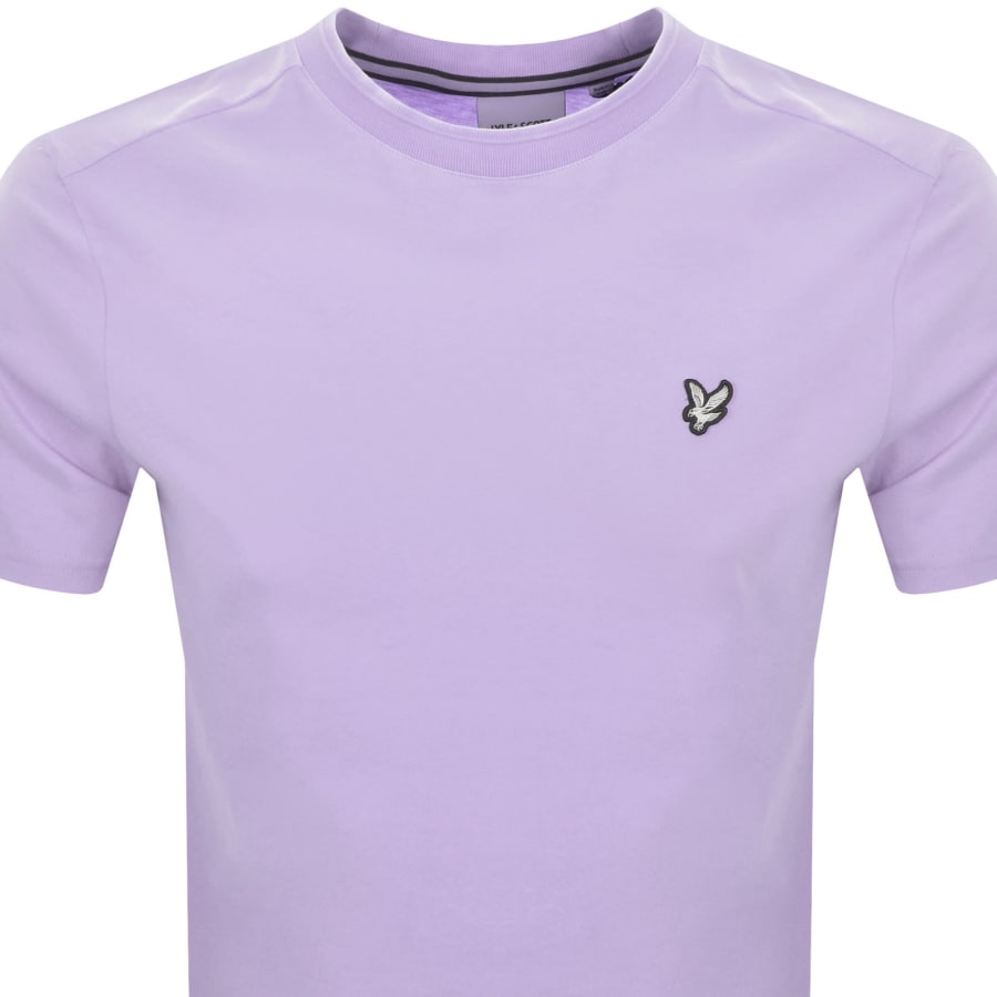 Image number 2 for Lyle And Scott Crew Neck T Shirt Purple