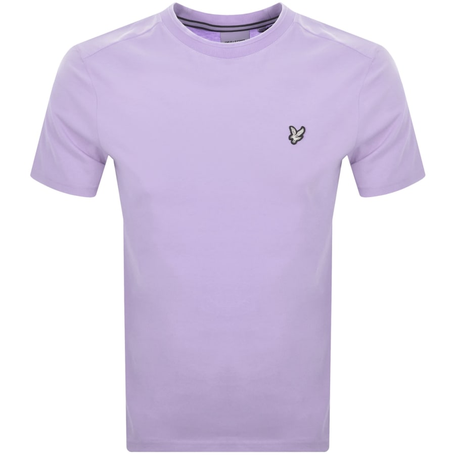 Image number 1 for Lyle And Scott Crew Neck T Shirt Purple
