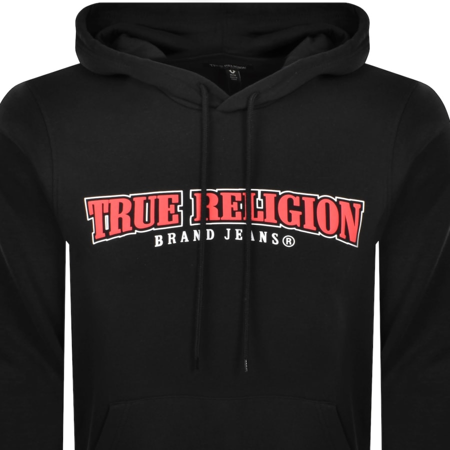 Image number 2 for True Religion Arch Logo Hoodie Black