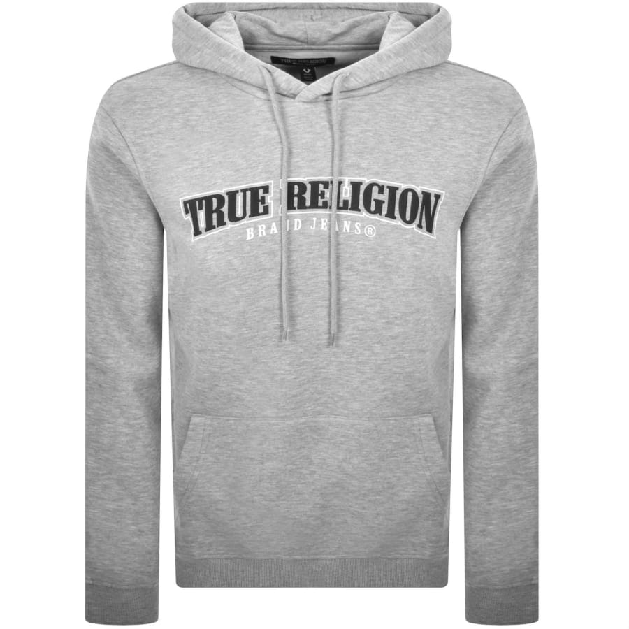 Image number 1 for True Religion Arch Logo Hoodie Grey