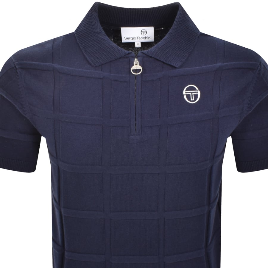 Image number 2 for Sergio Tacchini Lorenzo QZ Polo Navy