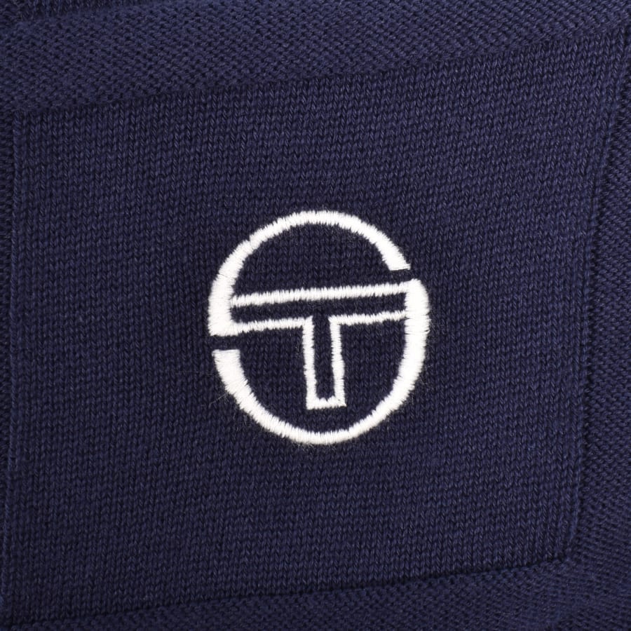 Image number 3 for Sergio Tacchini Lorenzo QZ Polo Navy