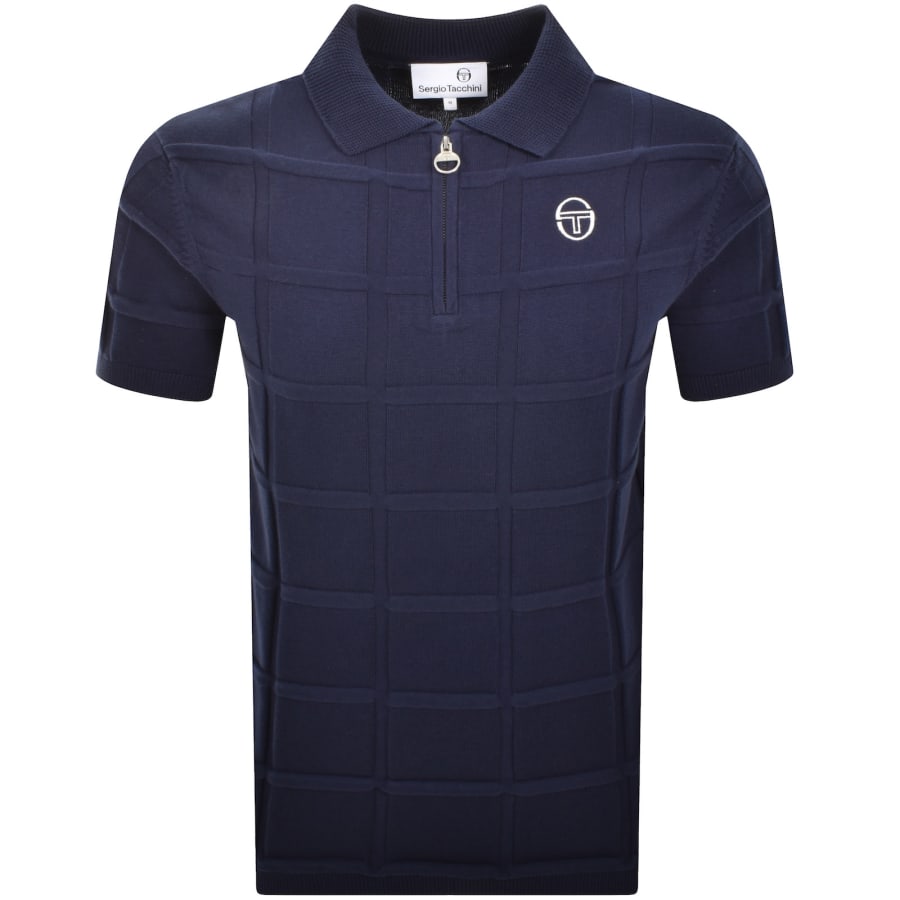 Image number 1 for Sergio Tacchini Lorenzo QZ Polo Navy