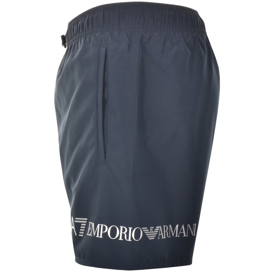Image number 5 for EA7 Emporio Armani Logo Swim Shorts Navy