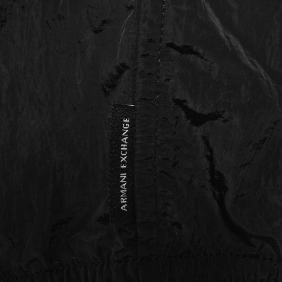 Image number 3 for Armani Exchange Full Zip Overshirt Black