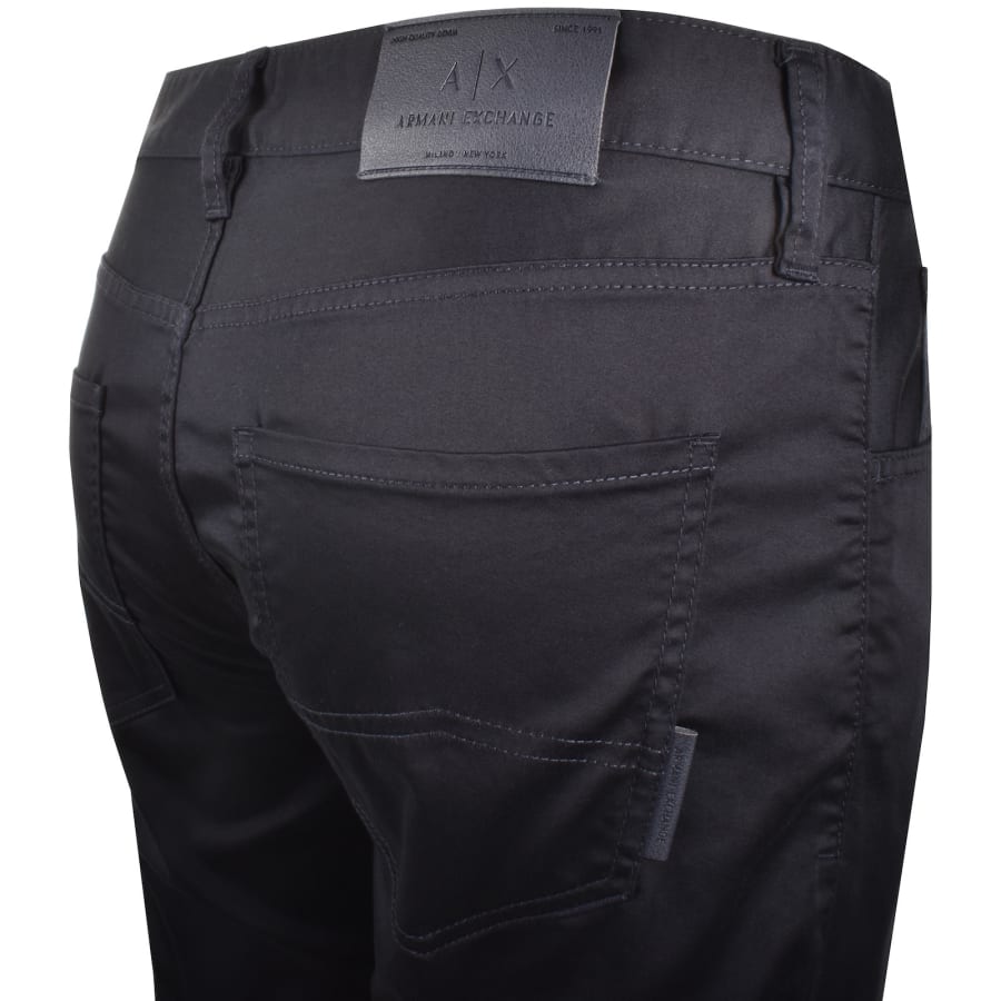 Image number 4 for Armani Exchange J13 Slim Fit Trousers Deep Navy