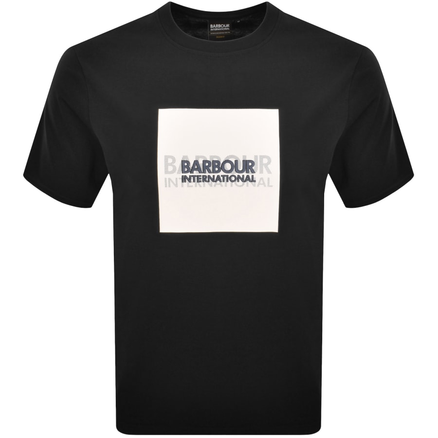 Image number 1 for Barbour International Moakes Graphic T Shirt Black