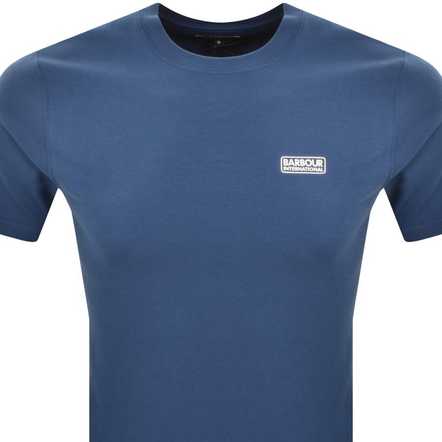 Image number 2 for Barbour International Small Logo T Shirt Blue