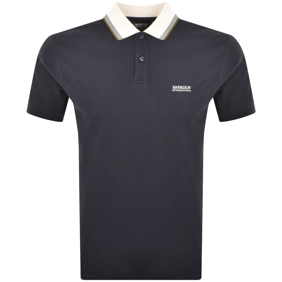Image number 1 for Barbour International Vase Polo T Shirt Navy