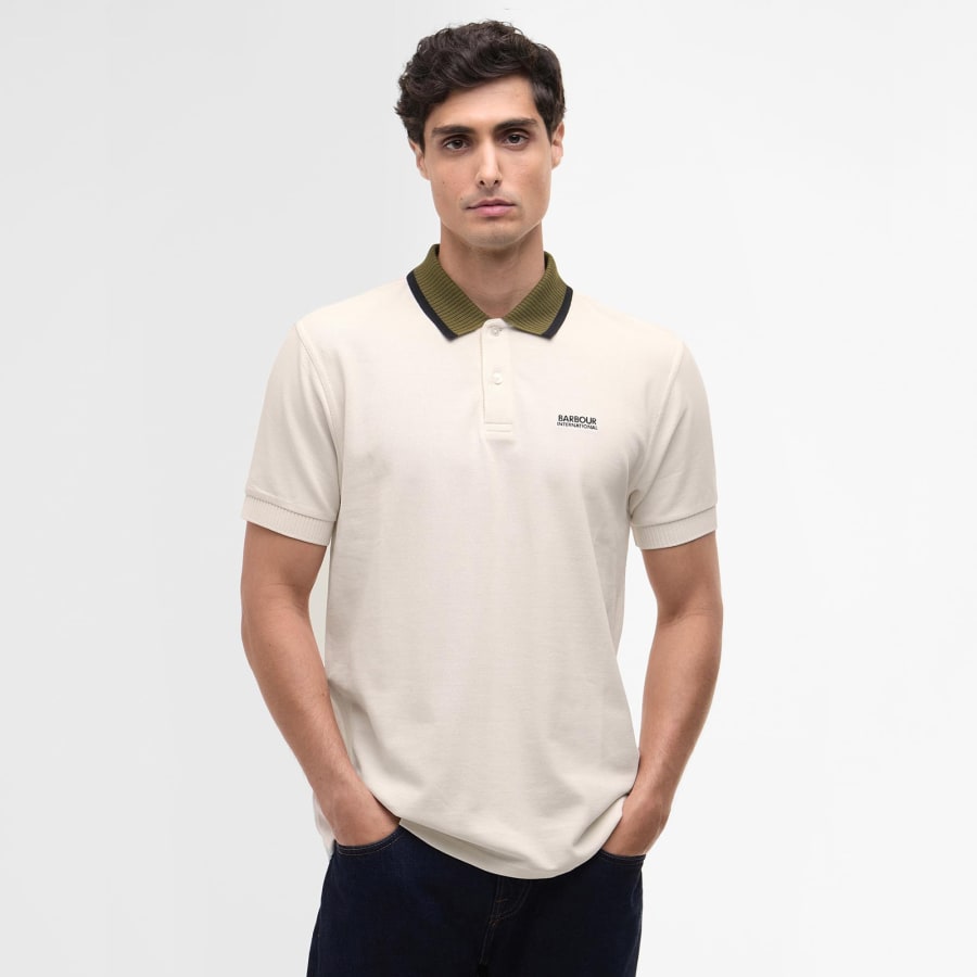Image number 5 for Barbour International Muller Polo T Shirt White