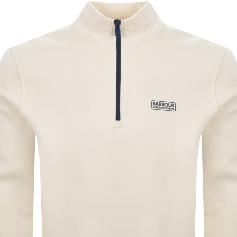 Image number 2 for Barbour International Clipper Sweatshirt Cream
