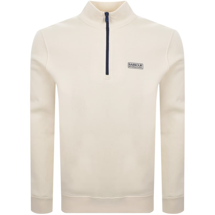 Image number 1 for Barbour International Clipper Sweatshirt Cream