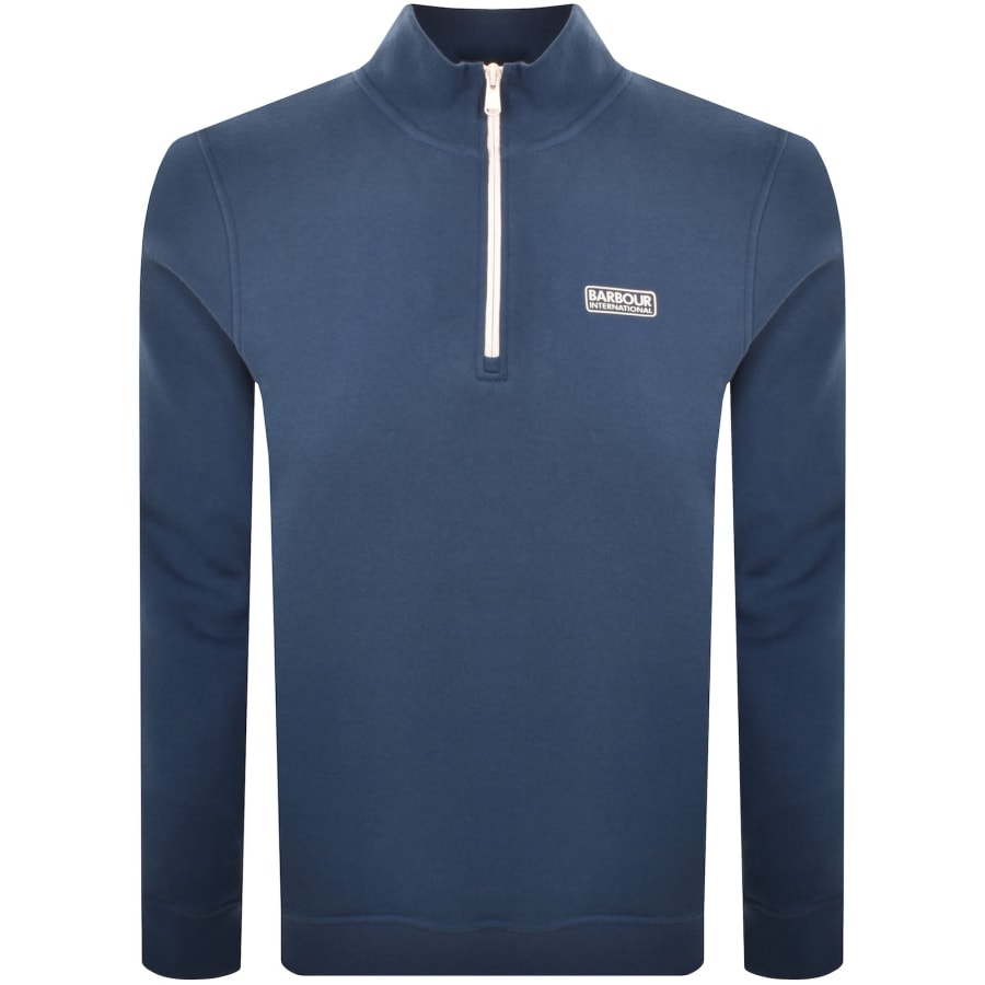 Image number 1 for Barbour International Clipper Sweatshirt Blue