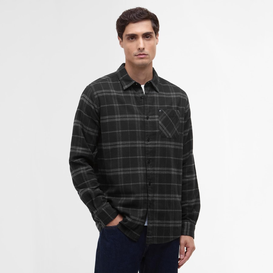 Image number 5 for Barbour International Haynes Shirt Black