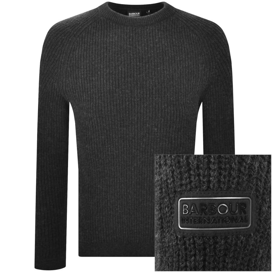Image number 1 for Barbour International Chester Jumper Grey