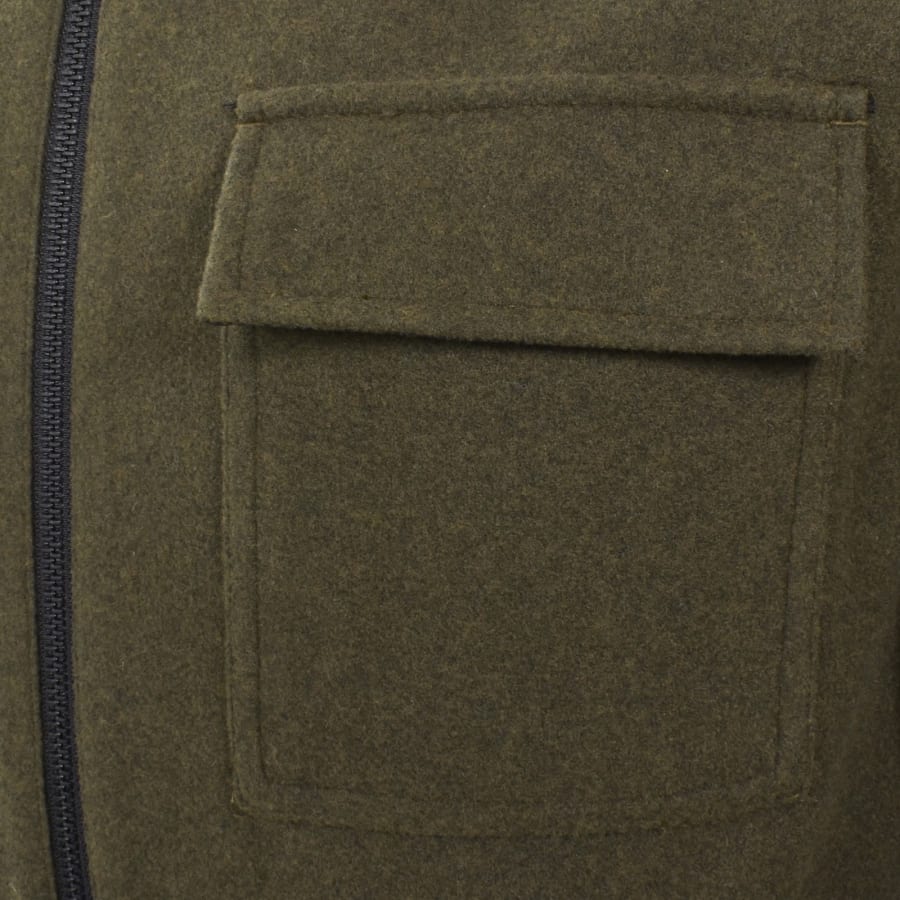 Image number 4 for Barbour International Walken Overshirt Green