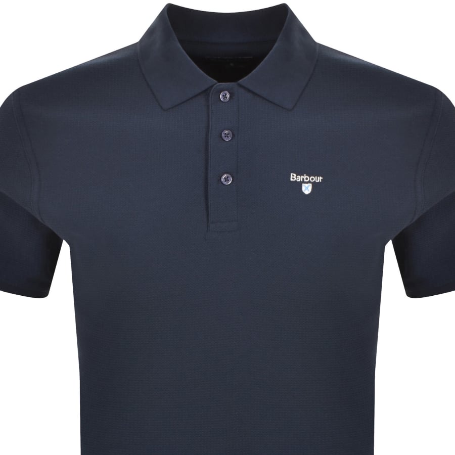 Image number 2 for Barbour Selside Tailored Polo T Shirt Navy