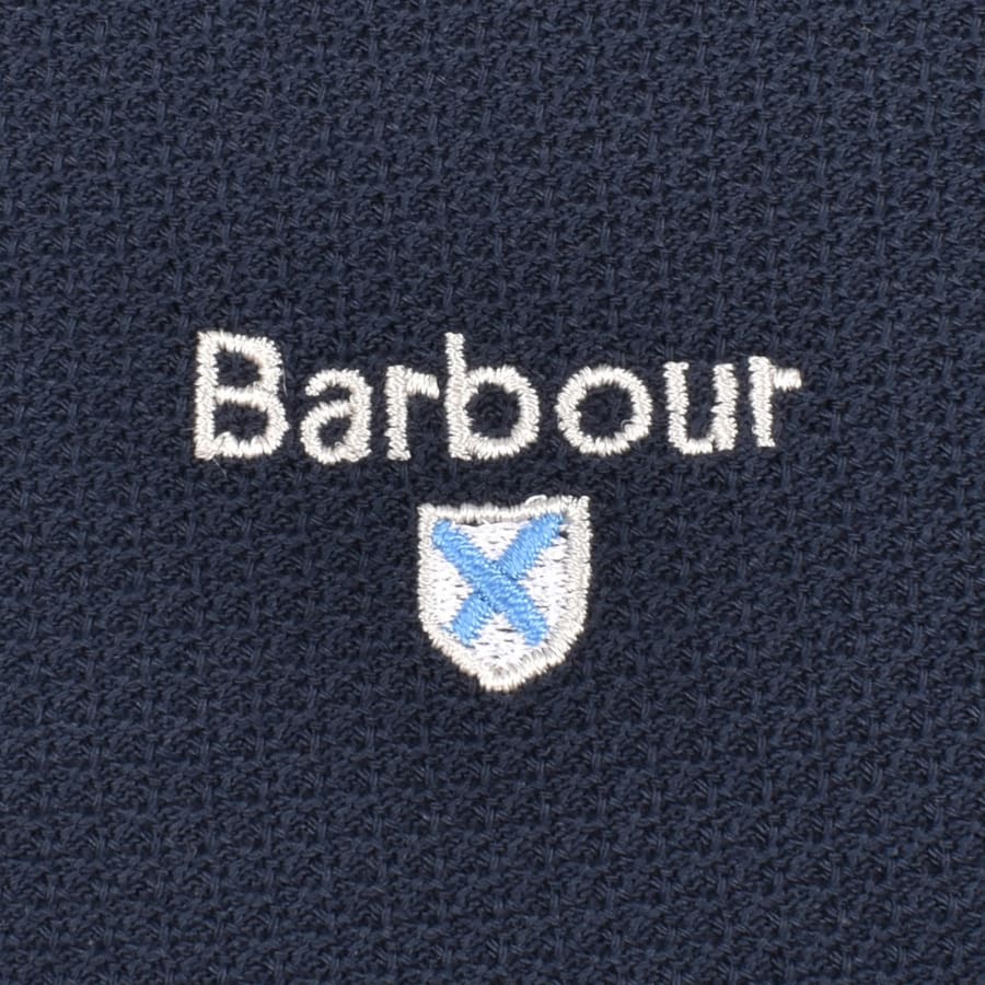 Image number 3 for Barbour Selside Tailored Polo T Shirt Navy