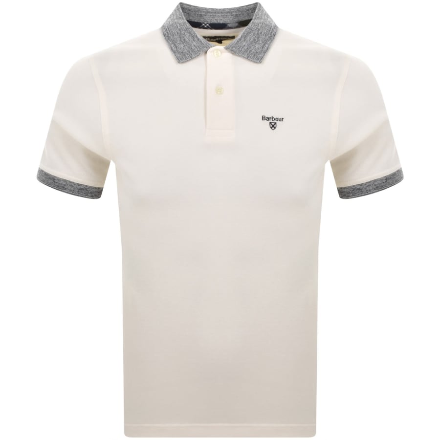 Image number 1 for Barbour Marlton Polo T Shirt Whisper White