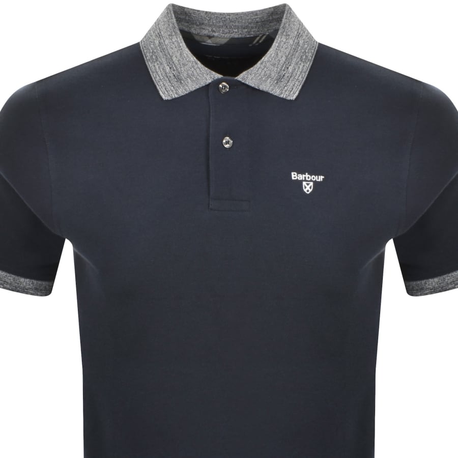 Image number 2 for Barbour Marlton Polo T Shirt Navy