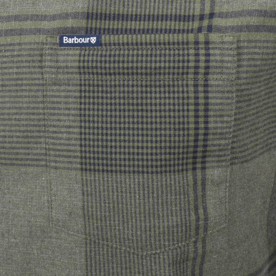 Image number 3 for Barbour Heaney Checked Tailored Shirt Olive