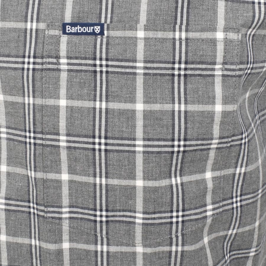 Image number 3 for Barbour Bramham Checked Tailored Shirt Grey