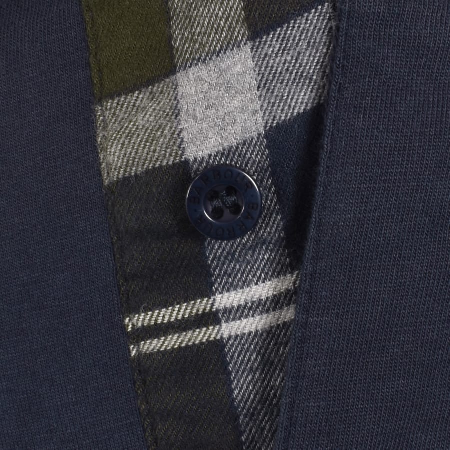 Image number 4 for Barbour Margrove Long Sleeve Polo T Shirt Navy
