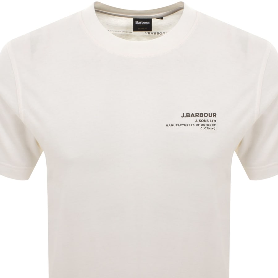 Image number 3 for Barbour Parkend Photographic T Shirt White