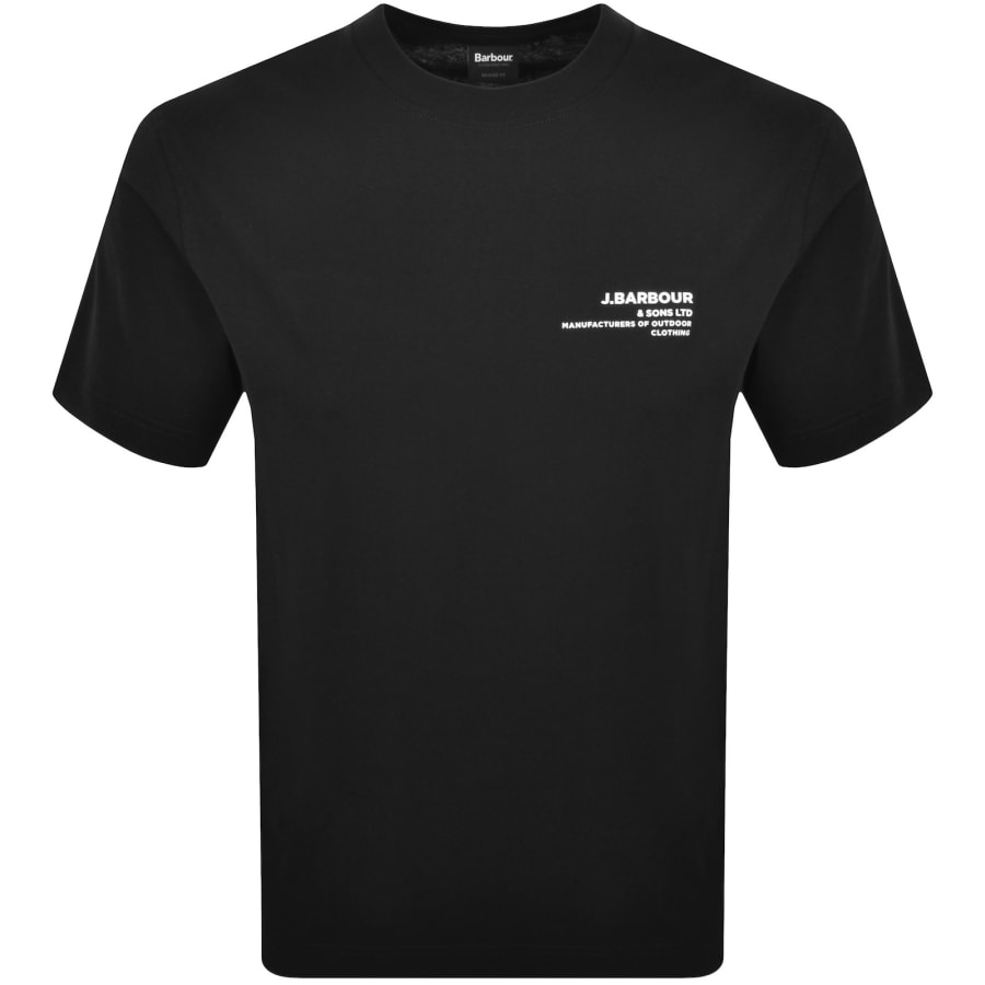 Image number 2 for Barbour Parkend Photographic T Shirt Black