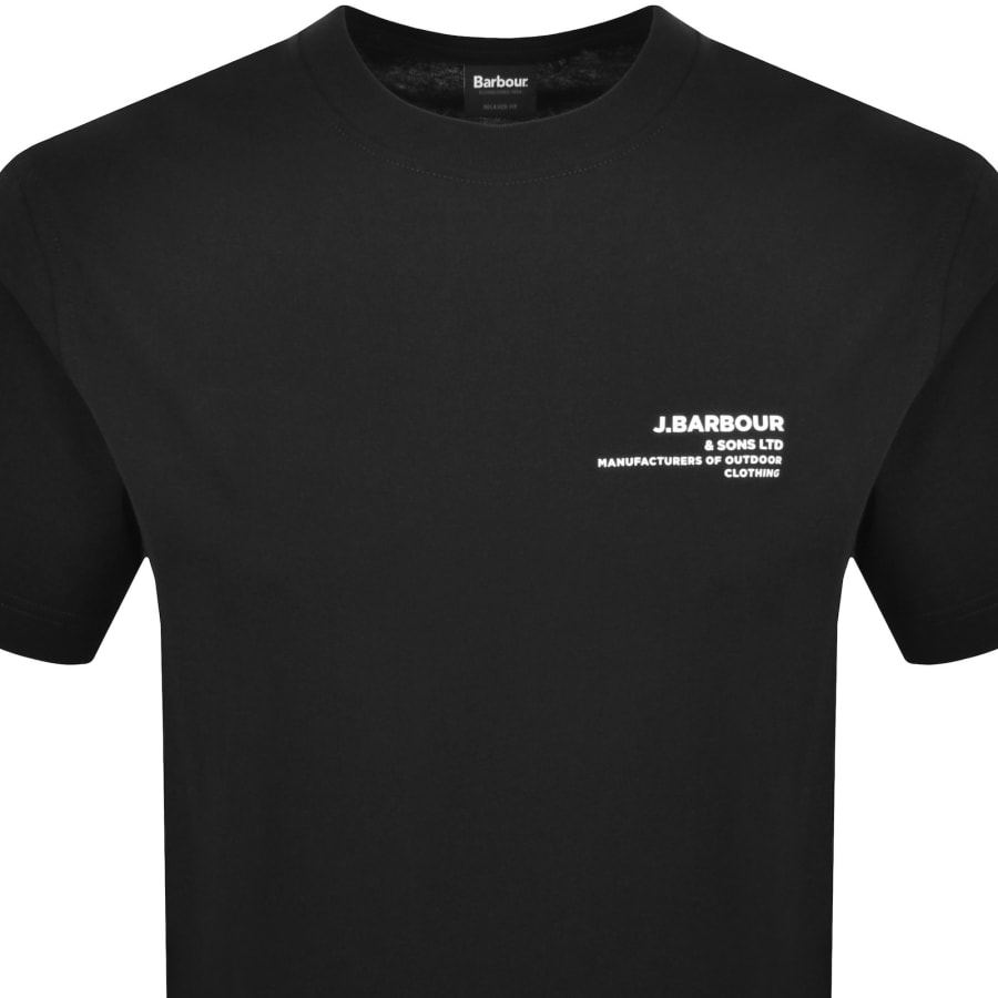 Image number 3 for Barbour Parkend Photographic T Shirt Black