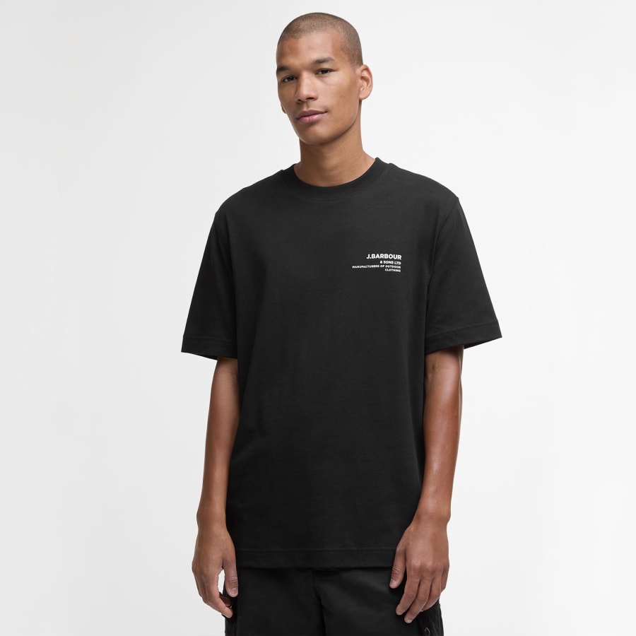 Image number 6 for Barbour Parkend Photographic T Shirt Black