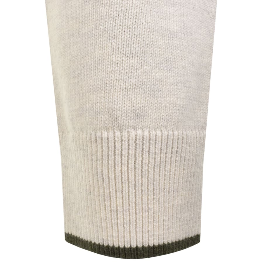 Image number 5 for Barbour Fenhill Knitted Polo Whisper White