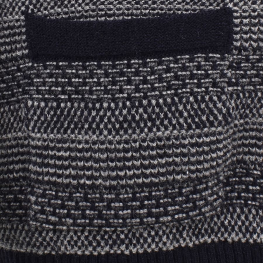 Image number 3 for Barbour Helmsley Full Zip Knitted Jumper Navy