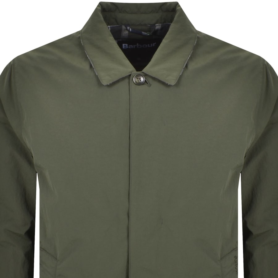 Image number 2 for Barbour Wadded Lorden Showerproof Jacket Green