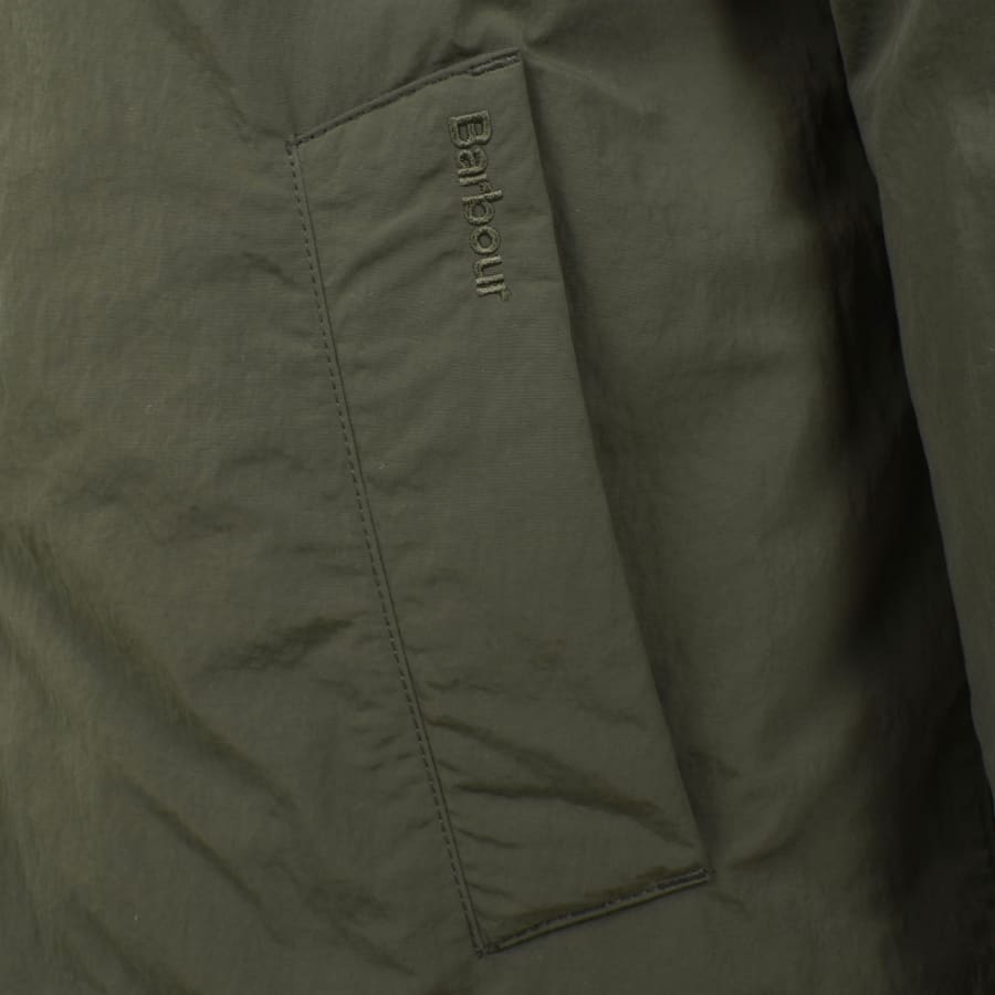 Image number 3 for Barbour Wadded Lorden Showerproof Jacket Green