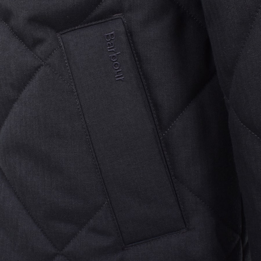 Image number 3 for Barbour City Harrington Quilted Jacket Navy