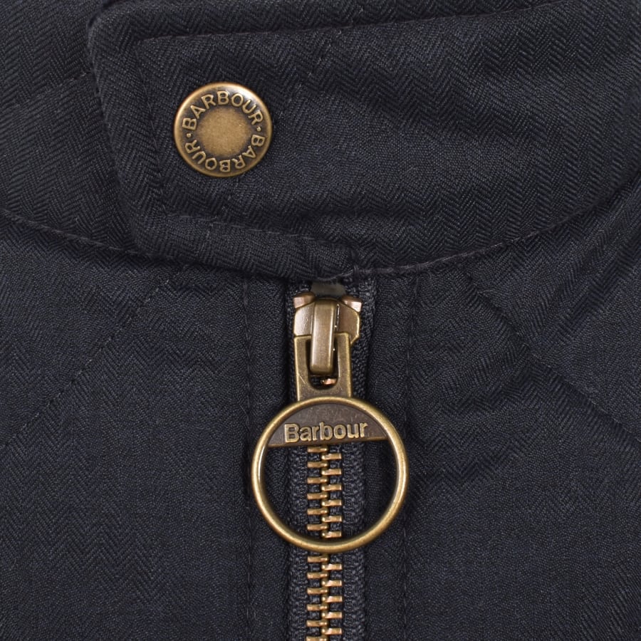 Image number 4 for Barbour City Harrington Quilted Jacket Navy