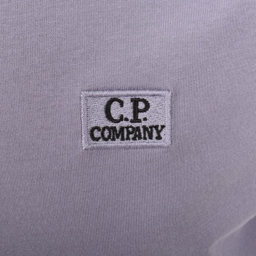 Image number 3 for CP Company Jersey Logo Patch T Shirt Purple