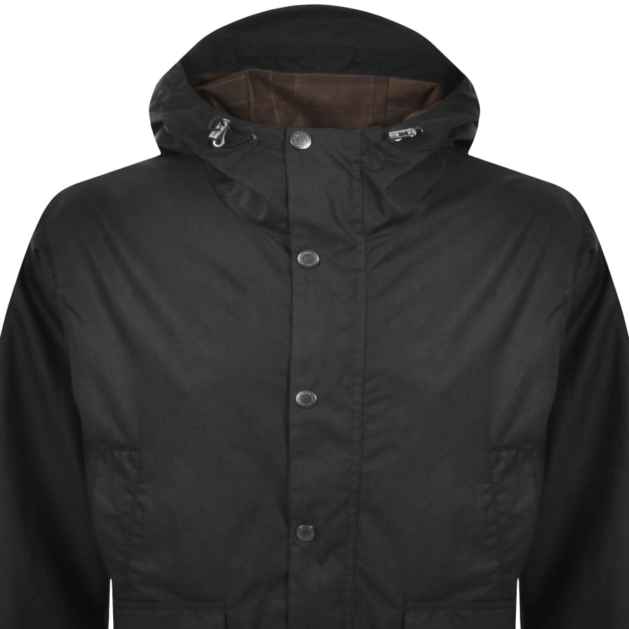 Image number 2 for Barbour Tide Wax Jacket Black