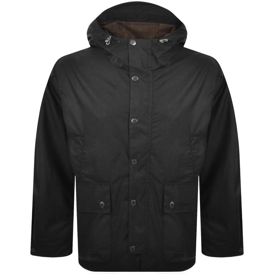 Image number 1 for Barbour Tide Wax Jacket Black