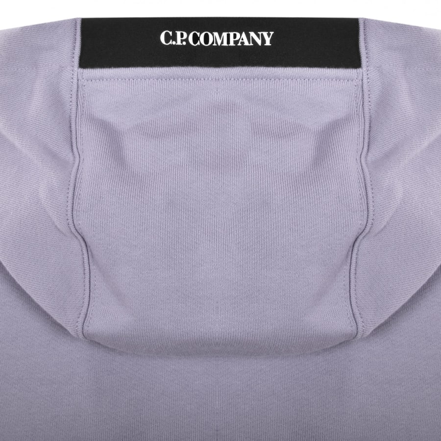 Image number 5 for CP Company Diagonal Raised Hoodie Purple